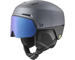 Bollé X-Fusion Mips Skihelm Met Vizier 2024 | Titanium Black Matte | Photochromic Blue Cat. 1-3 | Maat: 55 - 59 cm