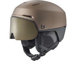 Bollé X-Fusion Skihelm Met Vizier 2024 | Tungsten Black Matte | Photochromic Gold Cat. 1-3 | Maat: 55 - 59 cm