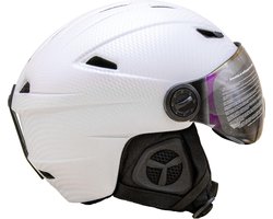 Bomax - Skihelm met vizier - Unisex - Zwart - Maat L