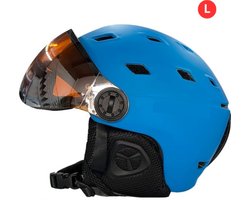 Bovista Skihelm - Met Vizier - Ski Gadgets - Dames - Heren - Wintersport - Ski - Snowboarden - Blauw - Maat L