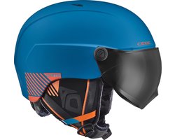 Cébé Contest Vision skihelm - Mat Blauw - Zwarte lens - 59-61 cm