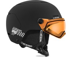 Cébé Pow Vison Skihelm Met Photochromic Vizier - Black Matte | Maat: 56 - 58 cm