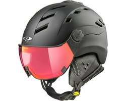 CP Camurai - Skihelm - dl vario polar red vizier - Zwart - 53-55/S