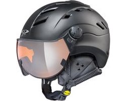 CP Camurai - Skihelm met Vizier - zwart - 53-55/S - spiegel vizier cat. 2 (☁/☀)