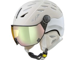 CP Cuma - Skihelm - creme/wit - 56-58/M - Meekleurend & Polariserend Vizier - Cat. 1-2 (☁/❄/☀)