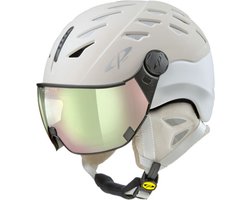 CP Cuma - Skihelm - creme/wit - 56-58/M - Meekleurend Vizier - Cat. 1-2 (//)