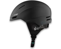 CRNK Skihelm - Skihelm met Bluetooth - draadloos muziek luisteren en handsfree bellen - Lichtgewicht - premium afwerking - 10 uur Accu - Zwart - Maat L - Model SKADI ALPHA