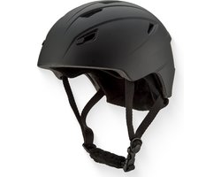 GOOFF Speed skihelm 2-in-1 met oorstukken - matzwart maat L - 14 ventilatieopeningen, 2 afsluitbaar - extra zachte afwerking & skibril montage met stevige sluiting - voor mannen en vrouwen