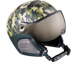 Kask Helm Camo + Visor Groen