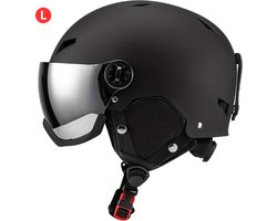 Livano Skihelm - Met Vizier - Ski Gadgets - Dames - Heren - Wintersport - Ski - Anti Fog - Zwart - Maat L