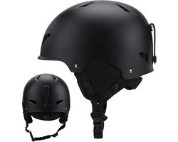 Multis Skihelm - Snowboardhelm - Unisex - Geschikt voor Dames en Heren - Afneembare Oorkussens - Maat M/L - Zwart