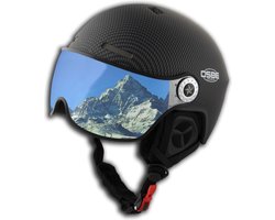 OSBE Skihelm Aire Visor Carbon Look 54-58 cm