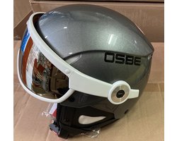 OSBE - Skihelm met Vizier - Lunettes - Titanium - Maat M - 58 CM