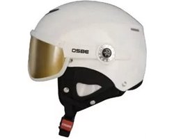 OSBE - Skihelm met Vizier - Lunettes - Wit - Maat M - 58 CM