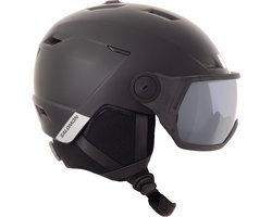 Salomon Pioneer Lt Visor Skihelm Unisex Matzwart Maat 56-59 Cm (m)