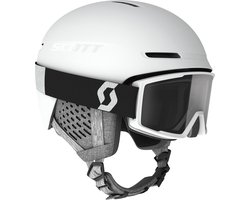 Scott Track Plus skihelm met Factor Pro skibril - 51-55cm - S2 - wit