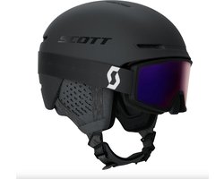 Scott Track skihelm + Factor Pro skibril combi - maat 51-55 cm - Lenscat. S2