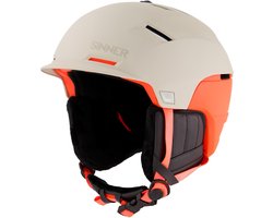 Sinner BEARTOOTH skihelm - Licht Grijs/Oranje Neon - Maat L