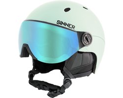 SINNER - TITAN VISOR SKIHELM - Mat Lichtgroen - Unisex - Maat 53