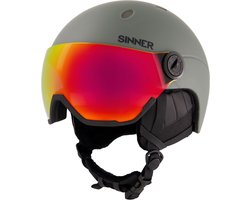 Sinner TITAN VISOR skihelm - Mos Groen - Maat L