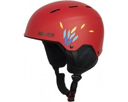 Sinner Typhoon Unisex Skihelm - Matte Rood - M/58 cm