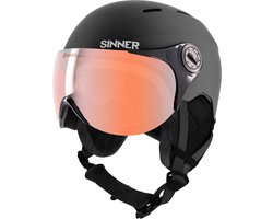 SINNER - Typhoon Visor - Mat Zwart - Unisex - Maat 53