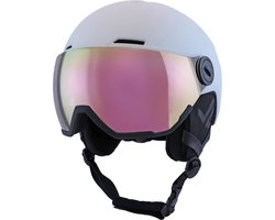 Slokker Zero Pro Skihelm Met Vizier | White Soft Touch | Revo Red Mirror Cat. 3 | Maat: 51 - 54 cm