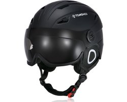 TOMSHOO - Skiing Snowboard Helmet - Veiligheidshelm - Ademend - Verwijderbare Oorkappen