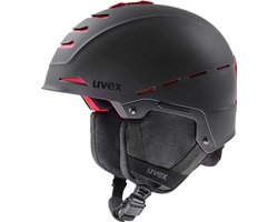 Uvex Wintersport Helm Legend Pro Zwart Rood Mat - 52/55 - Skihelm - Sporthelm - Fietshelm - Bescherminghelm