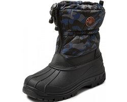 Blauw / zwarte gevoerde snowboot / winterlaars 41