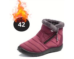 Bovista Snowboots - Sneeuwschoenen - Sneeuwboots - Dames - Wintersport - Ski - Skischoenen - Rood - 42