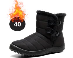 Bovista Snowboots - Sneeuwschoenen - Sneeuwboots - Dames - Wintersport - Ski - Skischoenen - Zwart - 40 - Knopen