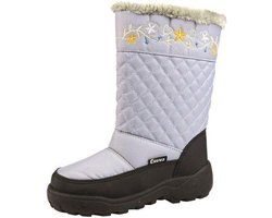 Chuva meisjes en dames snowboot grijs met bloemetjes Maat: 40