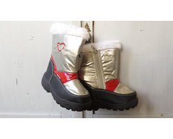 Chuva snowboot meisje Zilver/Rood/Zwart Maat: 23