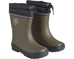 Color Kids - Winterlaarzen voor kinderen- Thermal Wellies - Dark Olive - maat 24EU