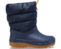 Crocs Classic Neo Puff Boot K - Kinderen - Boots - Donkerblauw - Maat 36/37