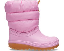 Crocs Classic Neo Puff Boot K - Kinderen - Boots - Roze - Maat 38/39