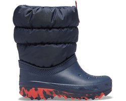 Crocs Classic Neo Puff Boot Kids 207684-410, voor een jongen, Marineblauw, Sneeuw laarzen,Laarzen, maat: 33/34