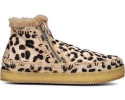 Laidbacklondon Setsu Low Crochet Leopard Boots Dames - Beige - Maat 38