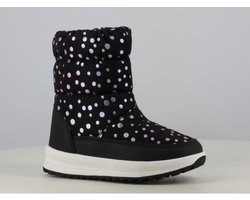 Meisjes sneeuwlaarzen - snowboots - winterschoenen - zwart met sparkling bolletjes - zeer stevig en goede pasvorm - maat 32 - ideaal voor in de sneeuw