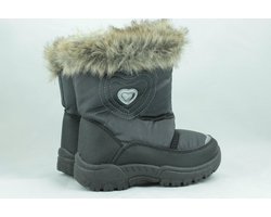 Meisjes snowboots bont maat 30 zwart