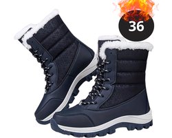 Nivard Snowboots - Sneeuwschoenen - Sneeuwboots - Dames - Wintersport - Ski - Skischoenen - Zwart - 36- Laarzen