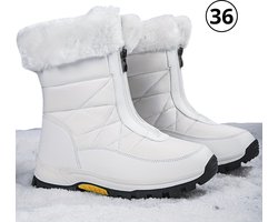 Nivard Snowboots Voor Dames - Sneeuwschoenen- Wintersport Sneeuwboots - Ski Gadgets - Maat 36 - Wit