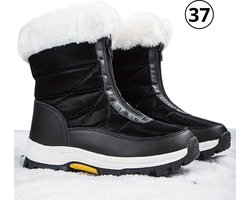 Nivard Snowboots Voor Dames - Sneeuwschoenen- Wintersport Sneeuwboots - Ski Gadgets - Maat 37 - Zwart