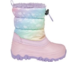 Playshoes - Snowboots - Pastel - Regenboog - Hartjes - Roze - Maat 24/25