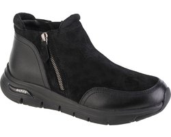 Skechers Arch Fit Smooth Dames Enkellaars - Modest 167366-BBK Zwart - Maat 39