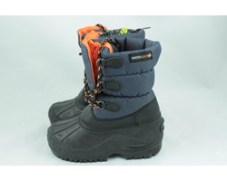 Snowboots jongens d/blauw-oranje