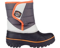 Winter-grip Snowboots Jr - Mountain Kid - Zwart/Antraciet/Lichtgrijs/Oranje - 23/24